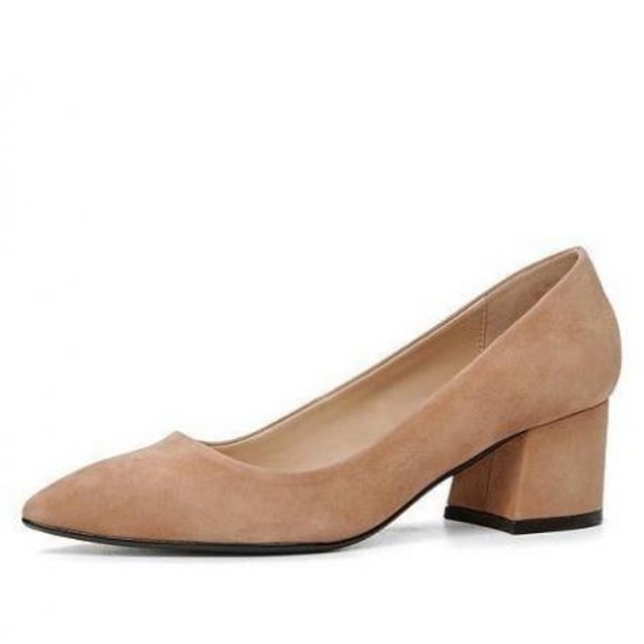 aldo nude block heels